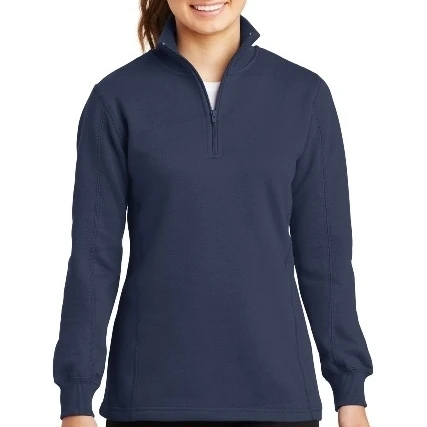 Sport-Tek LST253 Ladies 1 by 4-Zip Sweatshirt True Navy - Medium (1)