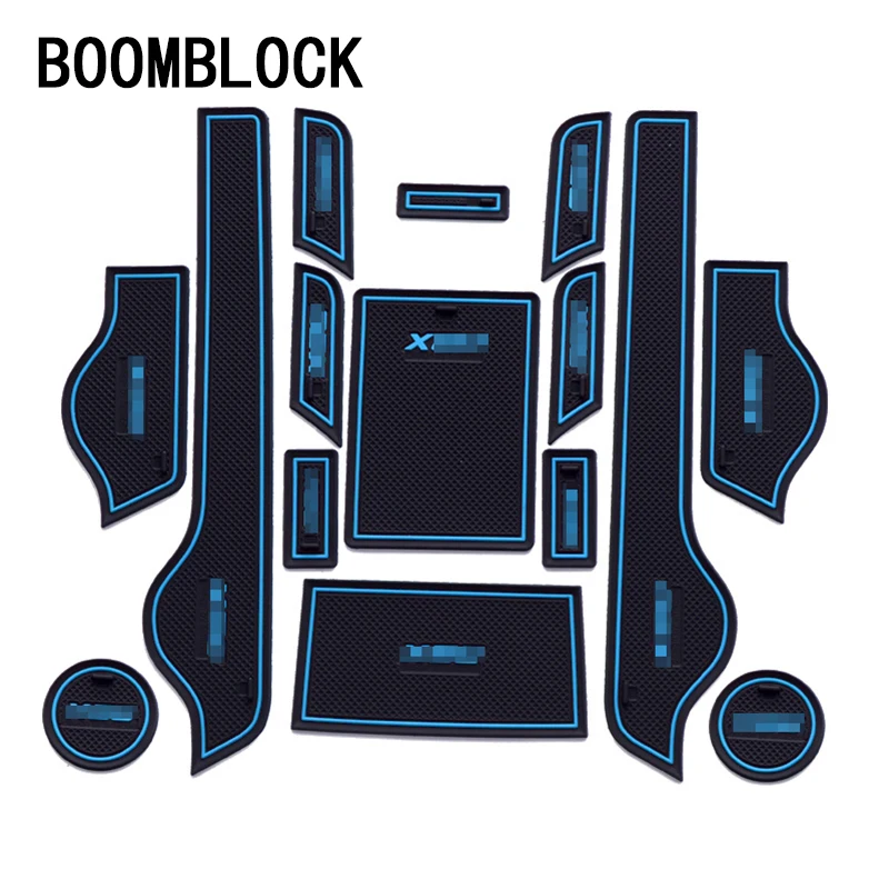 

1set Car Non-Slip Interior cup cushion Door Mat covers For 2011 2012 2013 2014 2015 Lifan X60 X50 Accessories