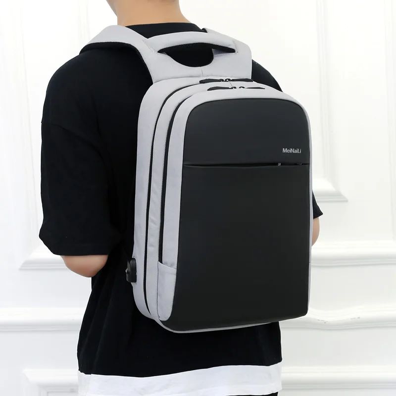 

USB Charging Laptop Backpack 15.6 inch Waterproof Women Men School Bags For Teenage Unisex College Campus Travel Backpack Nylon