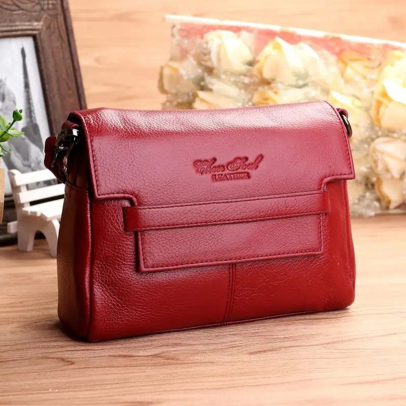 

Luxury Women Genuine Leather Handbags designer Brand Cow Leather Messenger Shoulder Bags Bolsas Feminina High Quality Phone Bag
