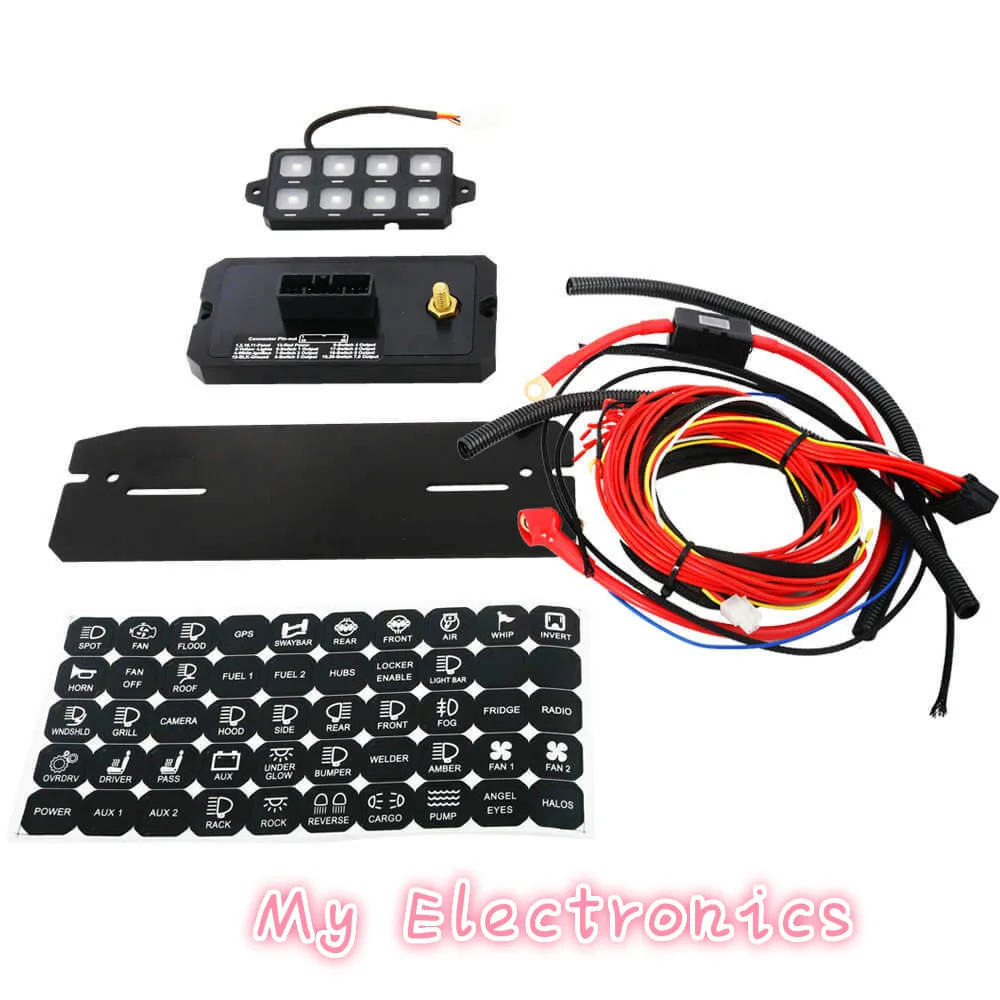 8-SWITCH PANEL POWER SYSTEM 4X4 JEEP CAR BOAT CARAVAN WHEELING BAZEL STYLE (11)3