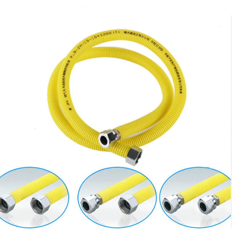 

1/2" Stainless Steel Gas Pipe Natural Gas Pipe Water Heater Accessories Can Be Buried Mmetal Corrugated Hose