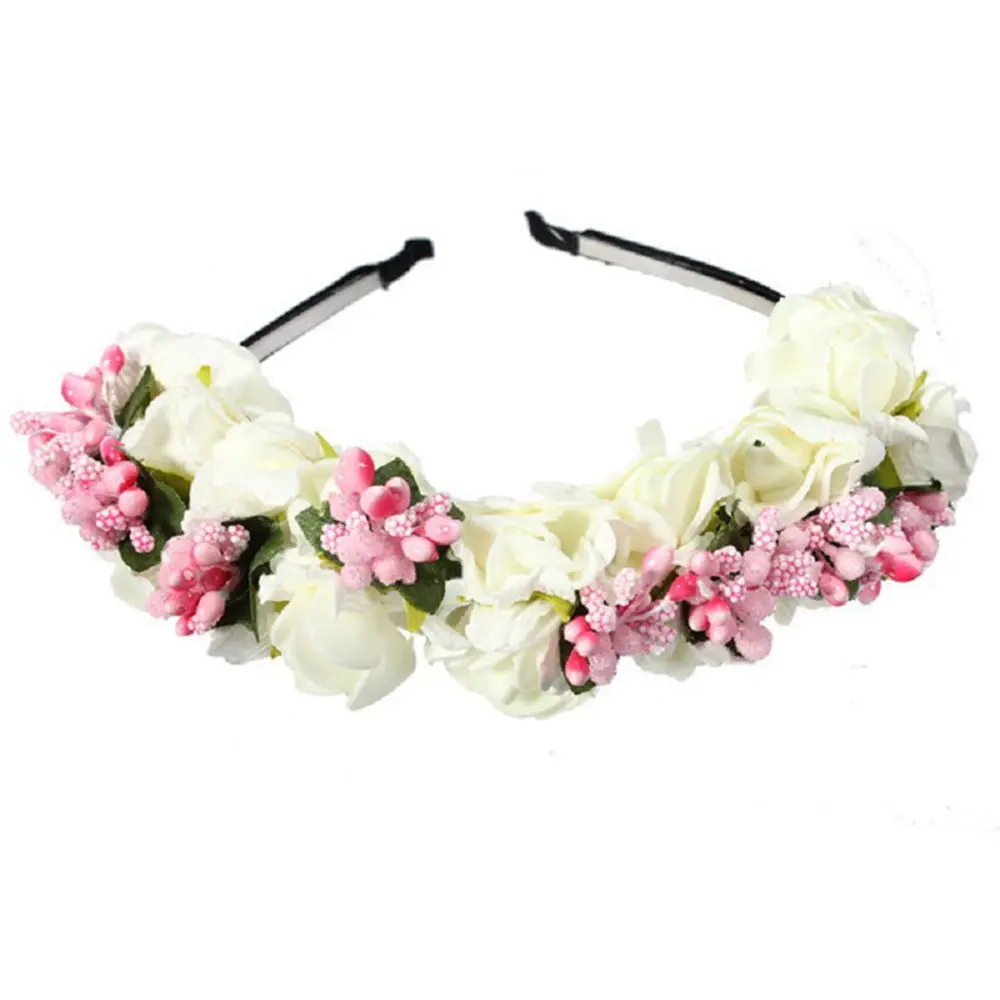 Clothes Shoes Accessories Flower Garland Floral Bride Headband