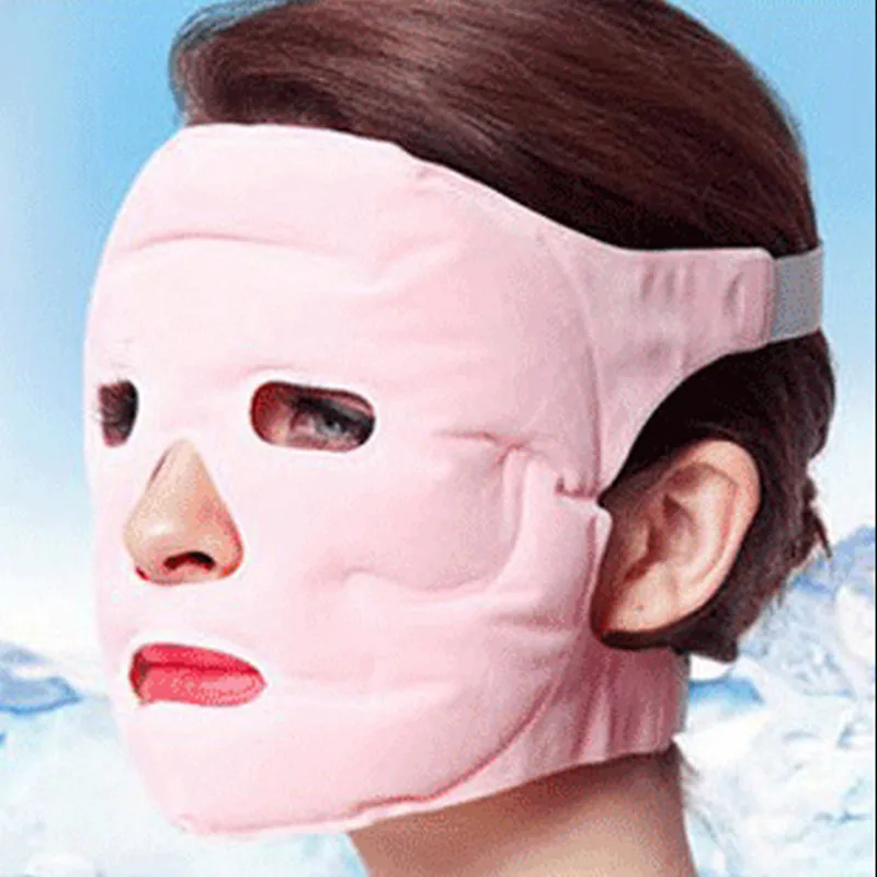 1 шт. турмалиновая гелевая магнитная маска для лица для похудения, массажная маска для лица, тонкая маска для удаления лица, забота о здоровье