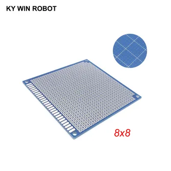 

1pcs 8x8cm 80x80 mm Blue Single Side Prototype PCB Universal Printed Circuit Board Protoboard For Arduino