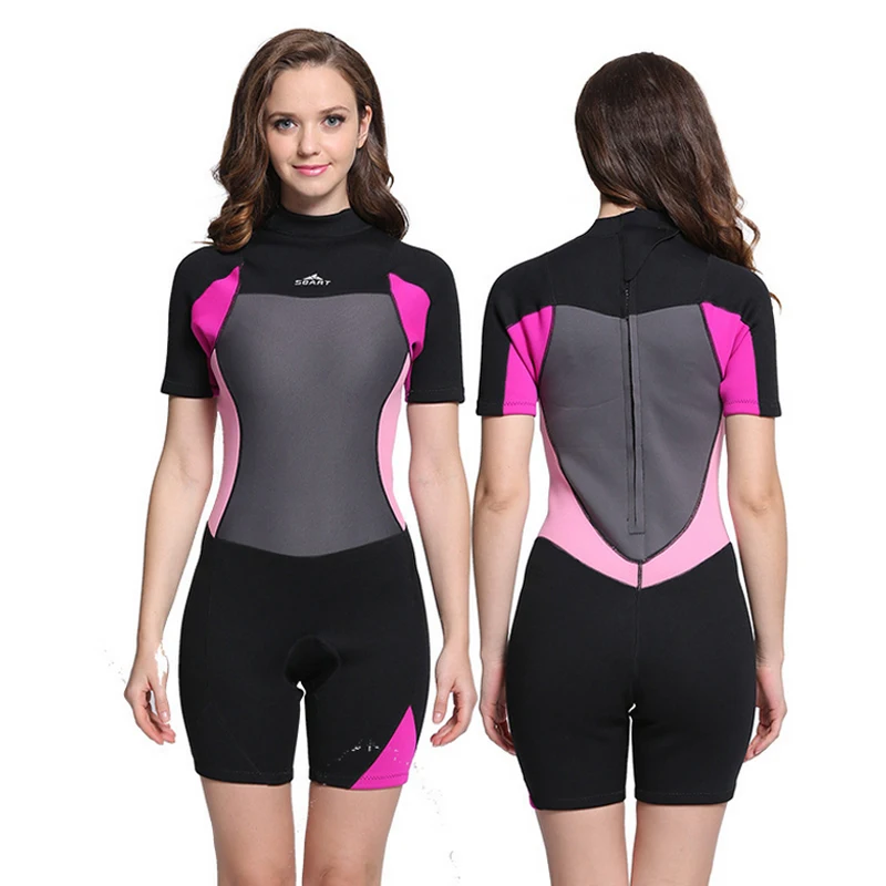 

C223 Diving suits men and women jellyfish professional snorkeling suits warm sunscreen 985 thick material 2mm