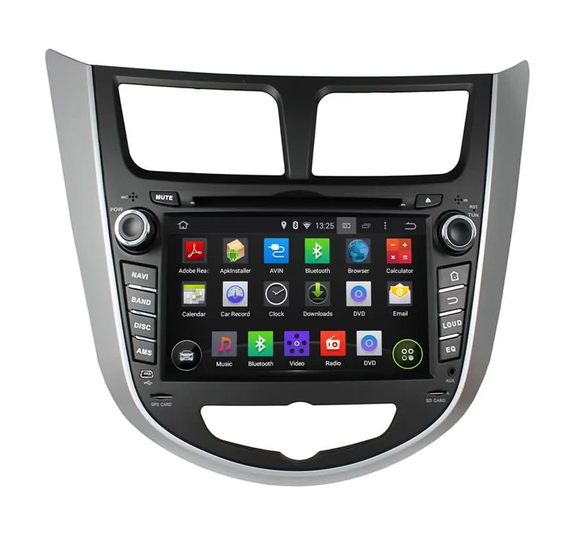 7 Inch 2 Din Android 5.1 Lollipop Car Stereo For Hyundai Verna Accent Solaris(2011 2013),16G