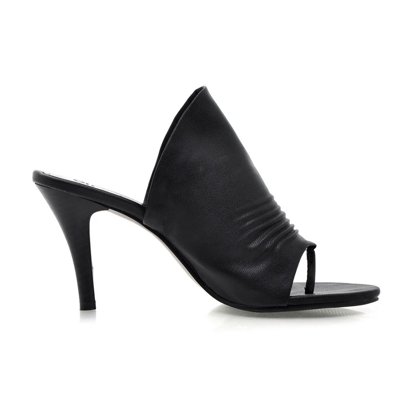 Karinluna/ г.; большие размеры 34-43; высококачественные летние туфли-лодочки без задника; женская обувь; пикантные вечерние женские туфли на высоком тонком каблуке