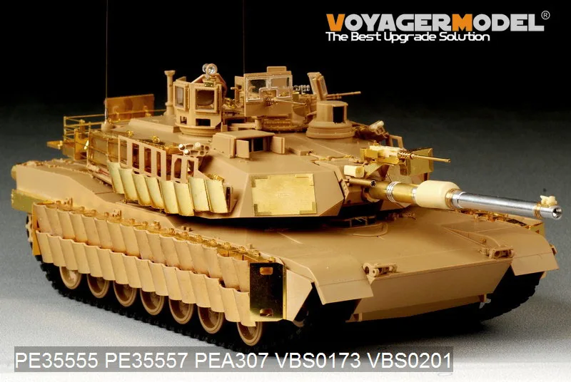 Máquina de Armas Tanques de Batalha com Barris de Metal e m2 Passatempo Modelo Voyager M1a1 - a2 Principais Coaxial Knl Vbs0173 3 Brinquedos e hobbies