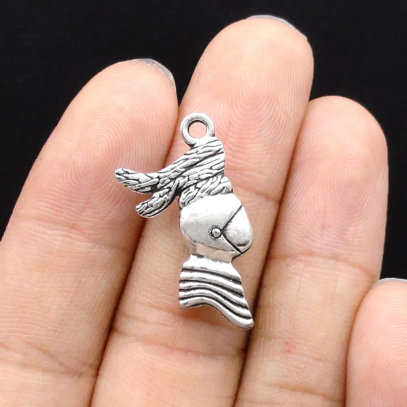 30pcs Knight Charms Antique Silver Medieval Charms Pendant 2 Sided