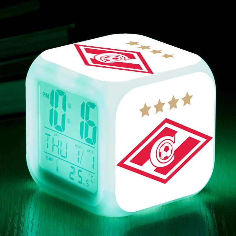 Сенсорное освещение led Будильник рейнджеры футбольный клуб Повтор цифровые часы reveil проекция светящаяся лампа horloge digitale - Цвет: OGLCM12