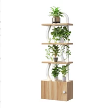 Стойка для цветов из кованого железа, домашняя многослойная Зеленая редиска, полка для цветочных горшков, гостиной, напольное космическое растение