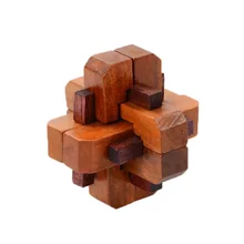 Chanycore детские развивающие деревянные игрушки 3D головоломка Kong Ming Luban замок куб головоломка fs детские подарки 4244