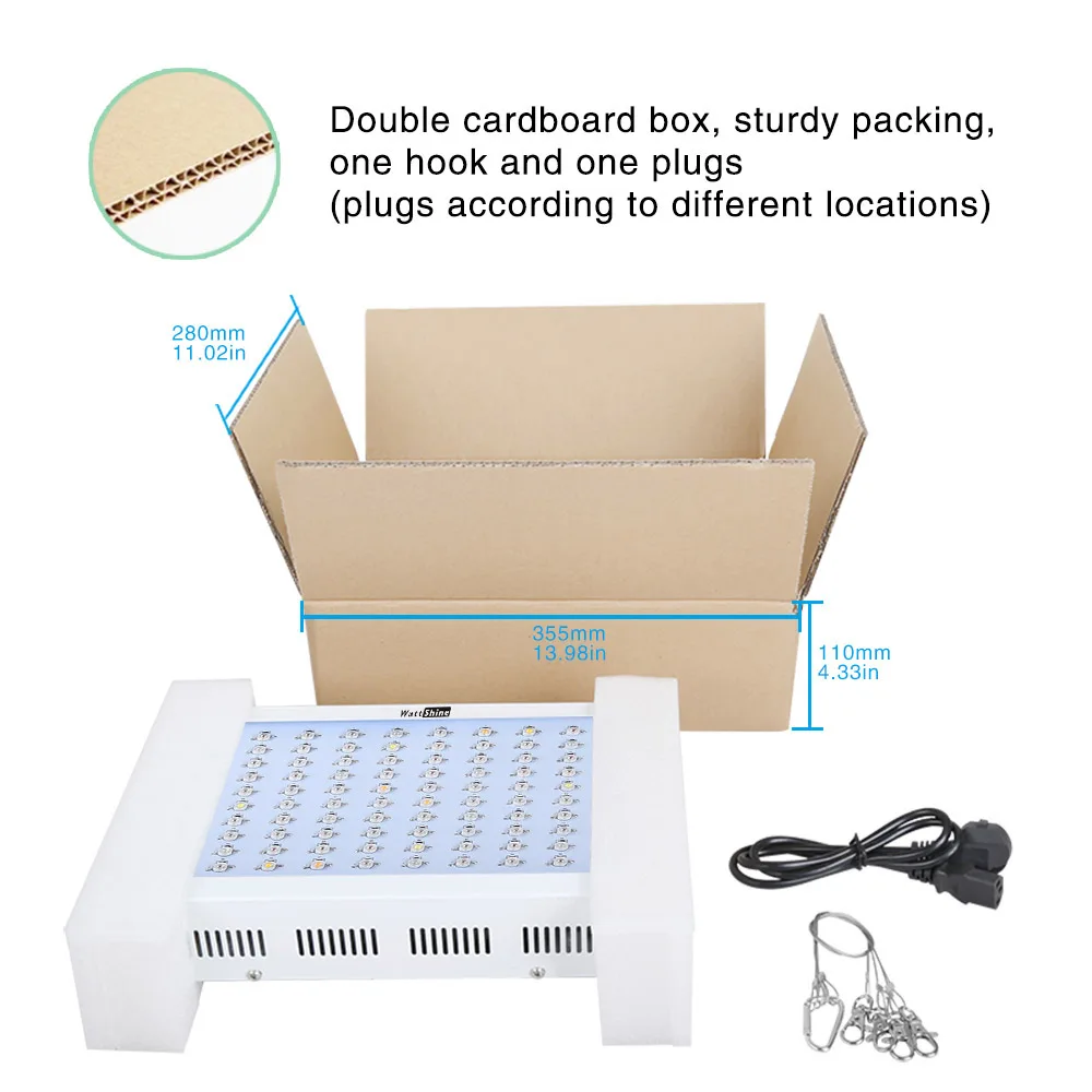 Whole hot seller 300W Led Grow Lights Panel 3W Led plant lamps for indoor Greenhouse hydroponic systems grow tent CEROHS (13)
