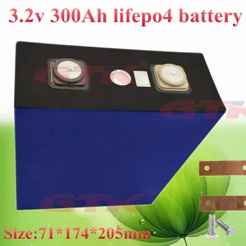 

1pcs 5kg 3.2V 300Ah LiFePO4 Battery 3C Discharge 300ah For Electric Bicycle EV Solar System Lithium Battery 300AH Free Shipping