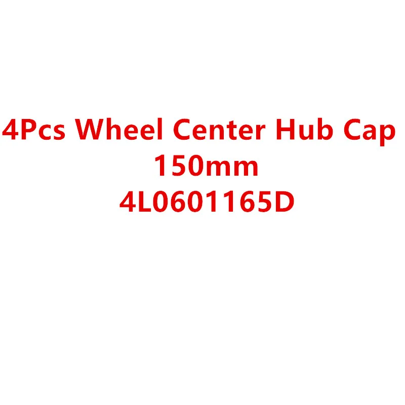

New 4 Pcs Center Hub Cap Hubc For Q7 4L0601165D 4L0 601 165 D