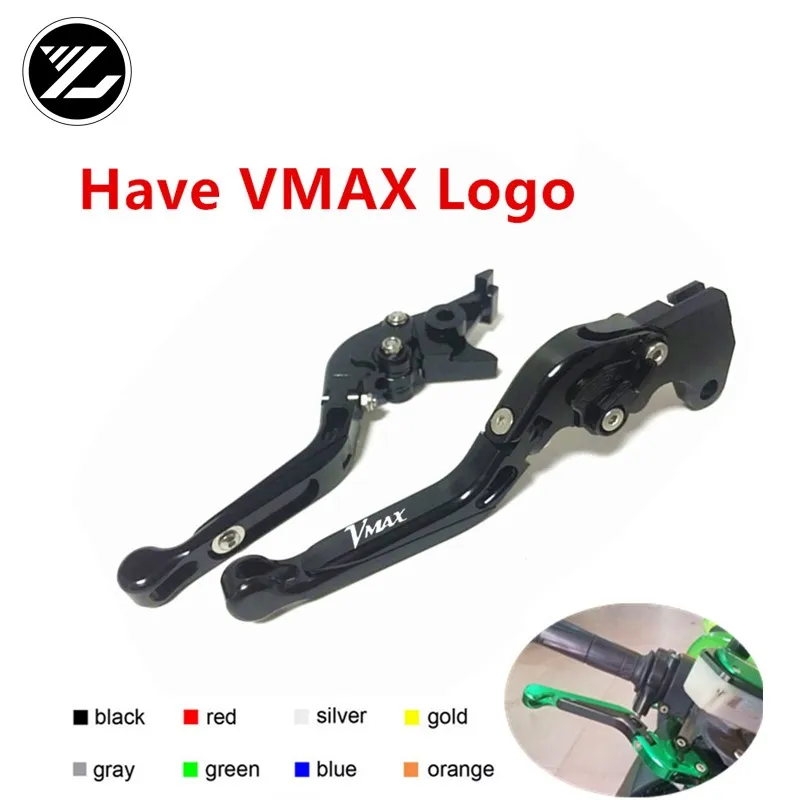 

VMAX LOGO FOR YAMAHA V-MAX 1700 2009-2016 VMAX1200 1985-2007 Motorbike Adjustable Folding Extendable Moto Clutch Brake Levers
