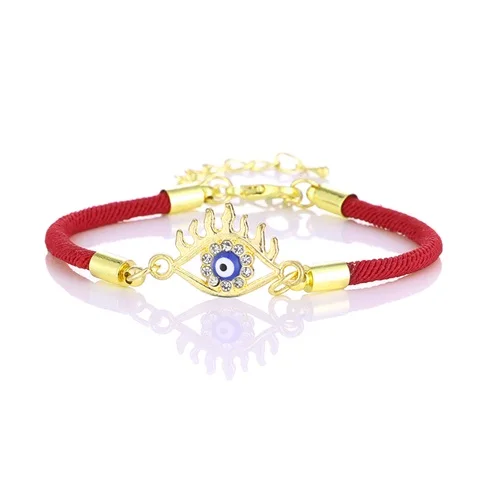 Cute Allah Muslim Religious Heart Moon Bracelet for Women's Eid al-Fitr Jewels of Fatima Eye of Evil Spirit Gift Wholesale - Окраска металла: gold 8