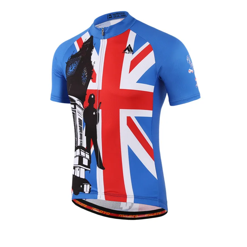 UK Style Mens Bike Team Cycling Jersey Tops Short Sleeve Cycling