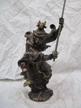 

xd 00102 classical bronze sculpture chinese folk Sun Wukong Monkey King statue