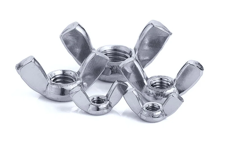 50/100Pcs DIN315 M3 M4 M5 M6 M8 Galvanized Hand Tighten Nut Butterfly
