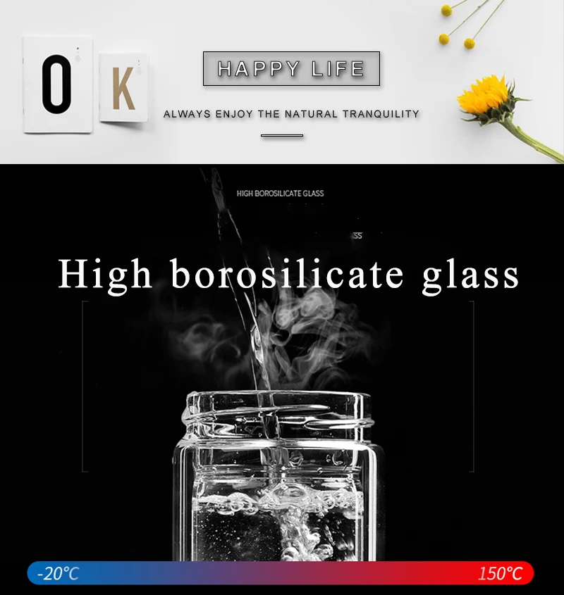  trinkflasche glass water bottle waterfles drinkfles butelka na wode free bpa plastic water bottles stainless steel thermal glass glass water (2)
