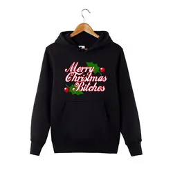 Merry Christmas суки Толстовка шутка Рождество смешно балахон Sweatershirt для Для мужчин Для женщин
