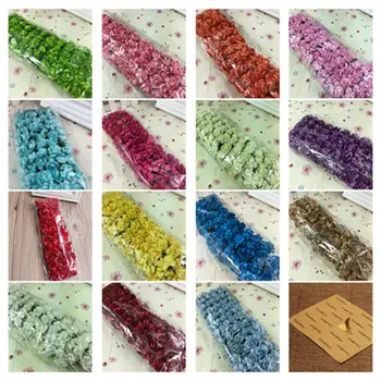 

180-288pcs 15Colors 2cm Small paper Rose Artificial Flower Wedding Festive Decoration Handmade Clothing Shoe Box Accessories 113