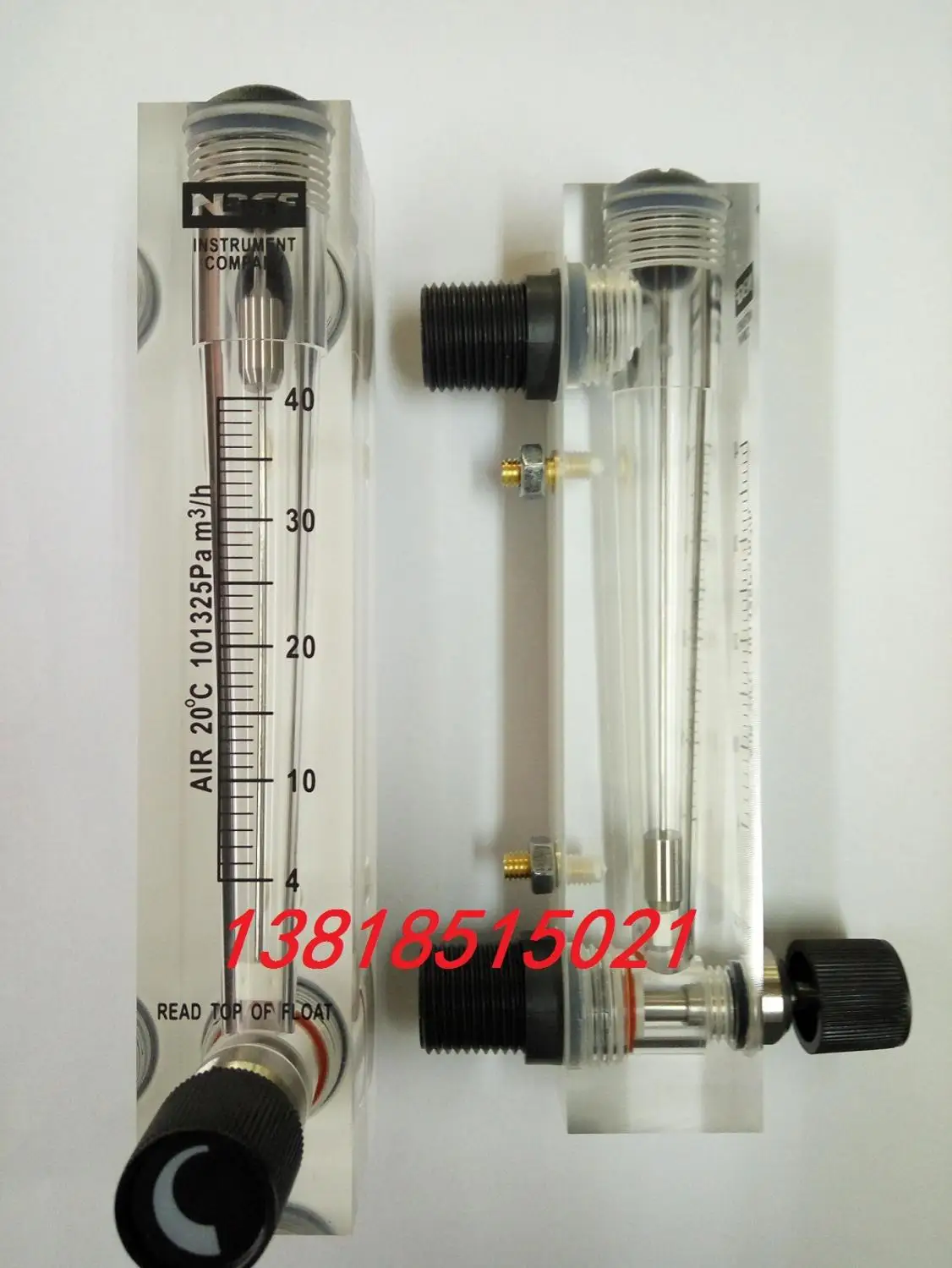 Gas flow meter panel flowmeter 4 40m3/H LZM 15ZT LZT 15Tin Flow Meters