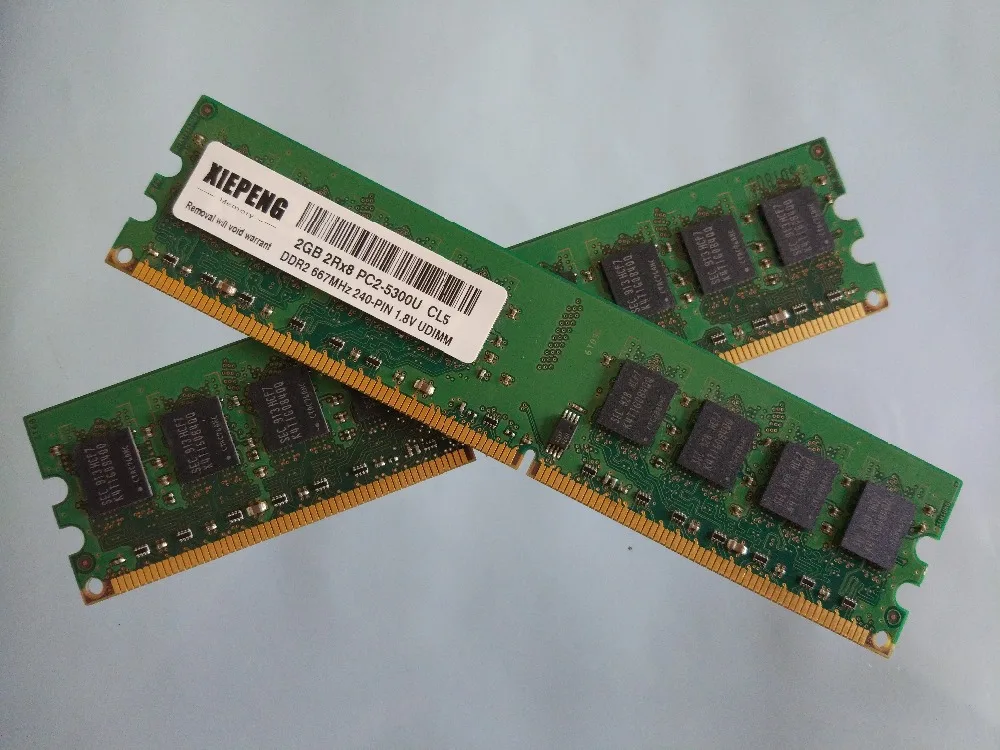 Память 2 Гб DDR2 800 МГц 4 Гб 2Rx8 PC2-6400U 4G PC2 5300 без кода коррекции ошибок Оперативная память для DELL Vostro 400 410 200 XPS 600 630I 720 XPS 410 настольных компьютеров