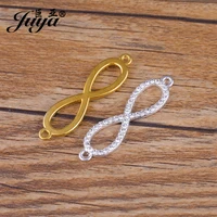 10 pièces divers connecteurs de breloques en cristal infini pour la fabrication de bijoux bracelet à bricoler soi-même collier résultats de bijoux accessoires artisanaux 2