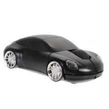 Newest !! Black 2.4G 3D LED Wireless Car Shaped Optical Mouse Gaming Mice 1600DPI + USB Receiver For Computer PC Laptop Notebook