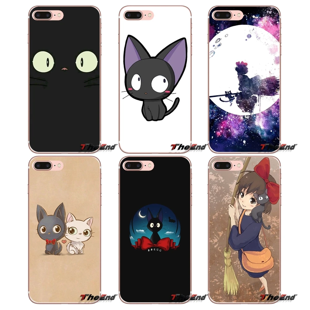 Soft Transparent Cases Covers Jiji the cat For Samsung Galaxy J1 J2 J3 J5 J7 A3 A5 A7 2015 2016 2017 J330 J530 J730 | Мобильные