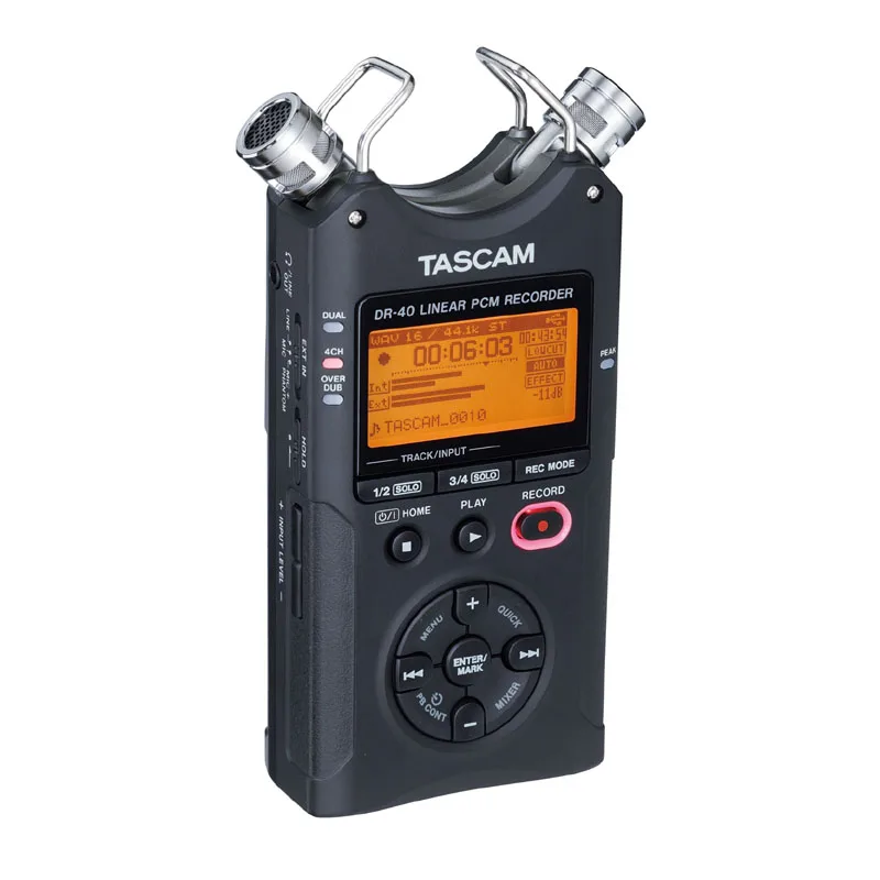 

Tascam DR-40 interview machine digital professional voice music meeting mp3 recorder SLR micro audio sound recording