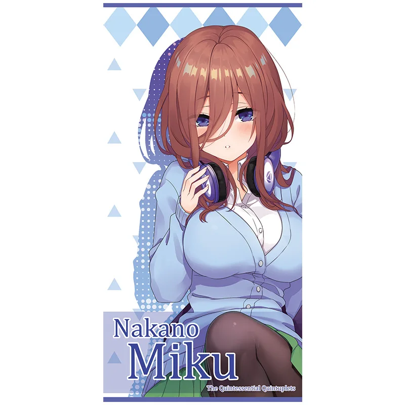 Quintessential Quintuplets Nakano Itsuki waifu японское аниме полотенце банное индивидуальный