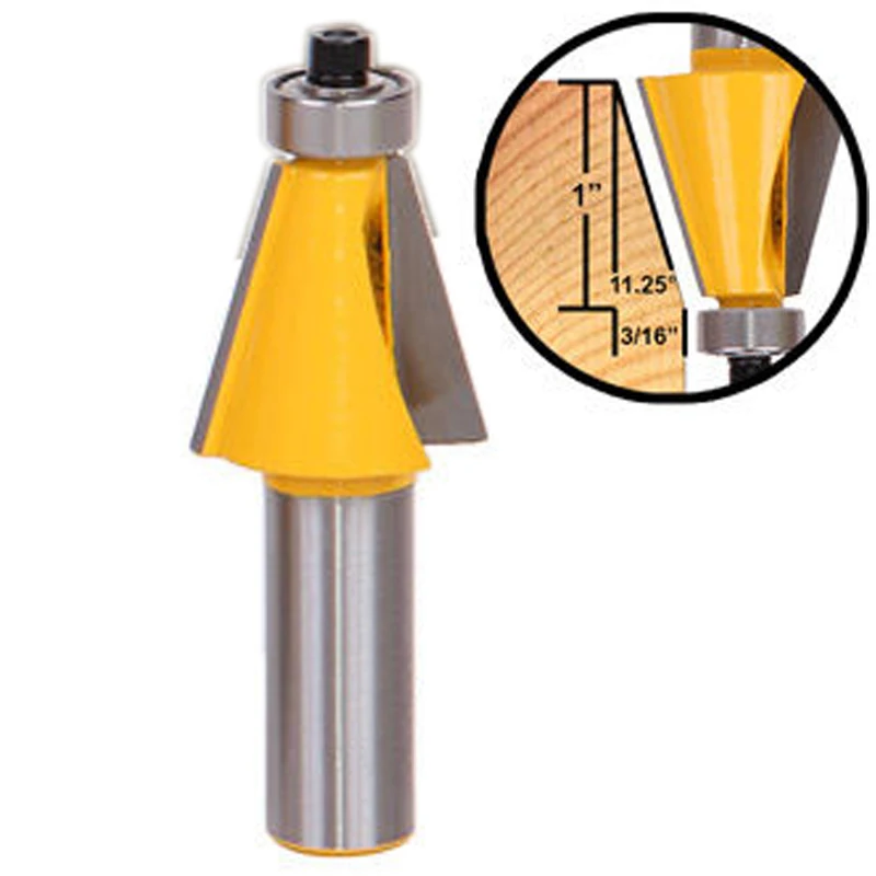 5pcs 1/2 Shank Router Bit 11.25-45 Degree Chamfer Edge Forming Router Bit Set For Woodworking Tool 5pcs 1/2 Shank Router Bit 11.25-45 Degree Chamfer Edge Forming Router Bit Set For Woodworking Tool