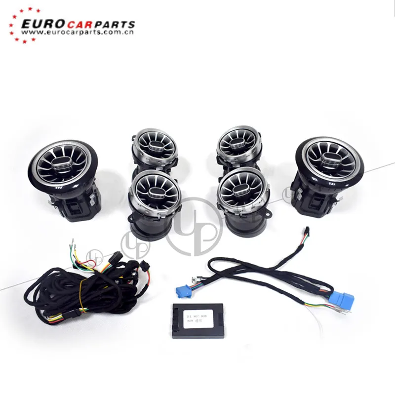 E class air conditoin cover 3D Speakers rotating tweeters fit for W213 air-condition cover with 64 color interior vents cover