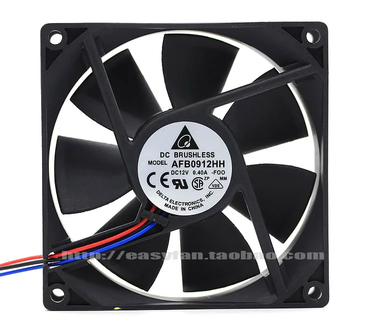 Вентилятор охлаждения DELTA AFB0912HH 9025 9 см 0 4a большой объем воздуха|cooling fan|delta fan9cm fan |