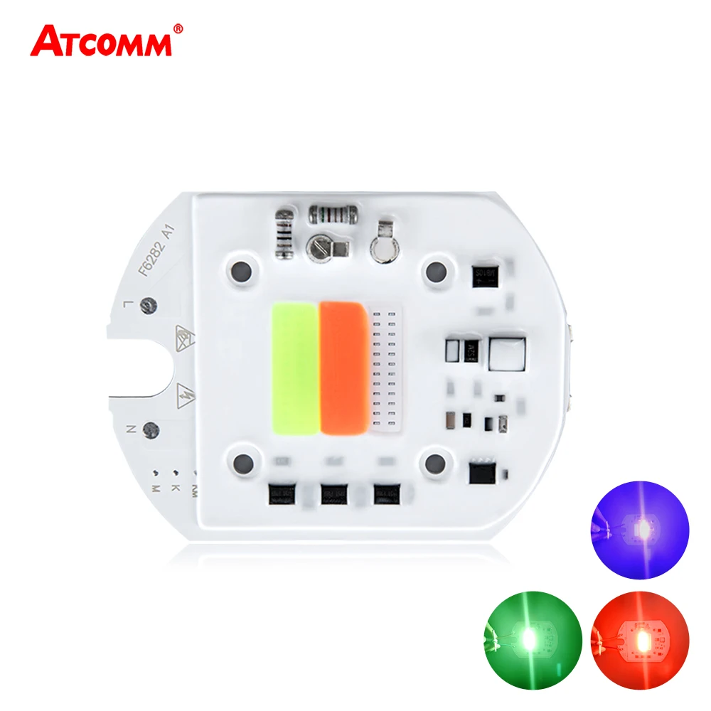50 Вт RGB COB Светодиодная лампа с чипом Smart IC автоматический режим Высокая мощность