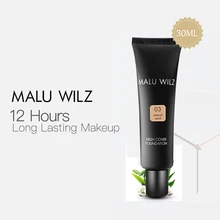 

German brand malu wilz high cover foundation 30ml long lasting moisturize liquid foundation makeup
