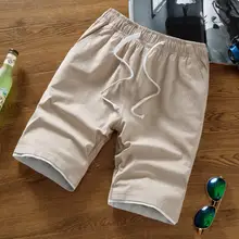 Высокое качество Лето Досуг эластичная кулиска на талии подростков студентов для мужчин пляжные шорты