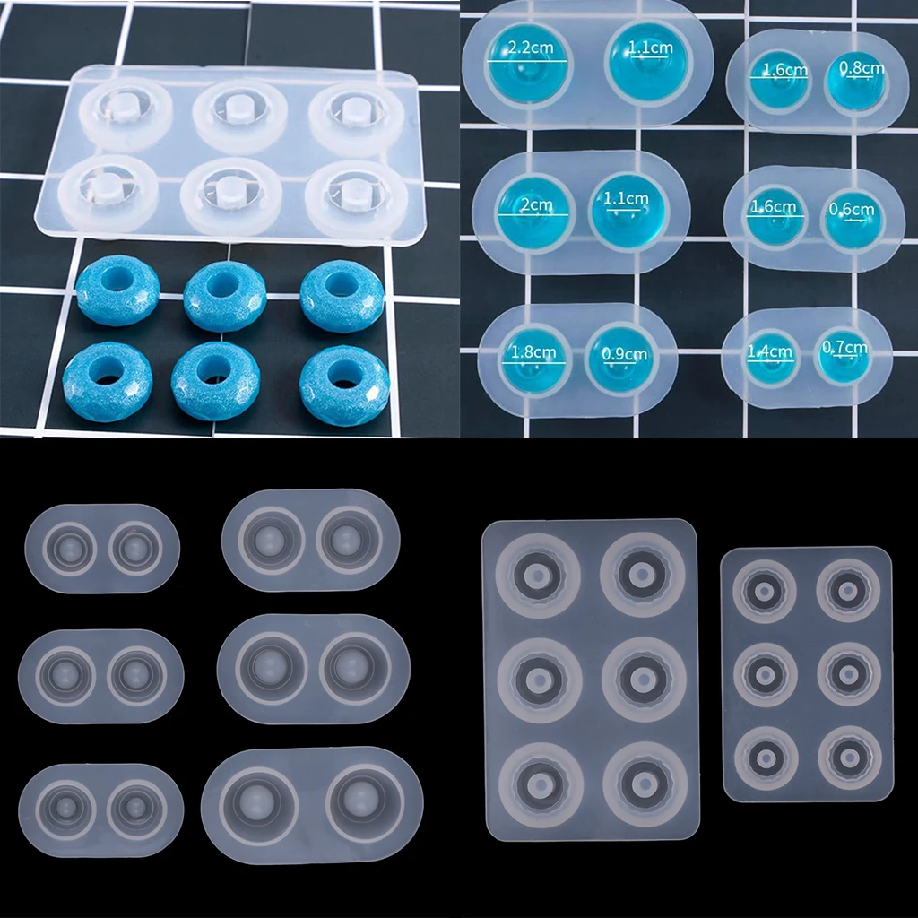 8 размеров/набор BJD кукла глаз плесень смолы бусины формы силиконовые формы база DIY инструмент