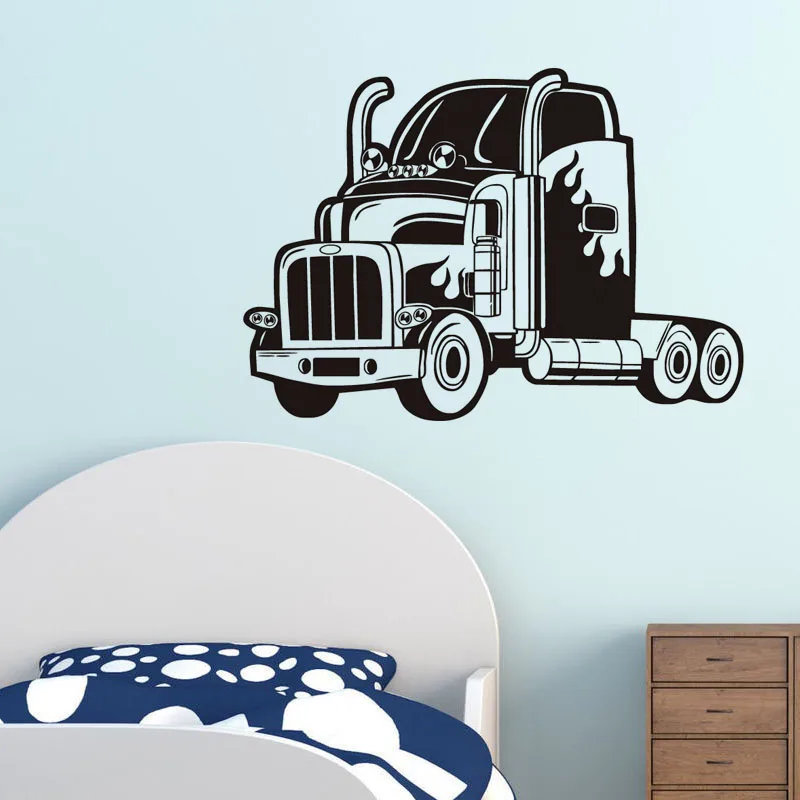 Buy DCTOP New Arrival Semi Truck Wall Sticker Vinyl