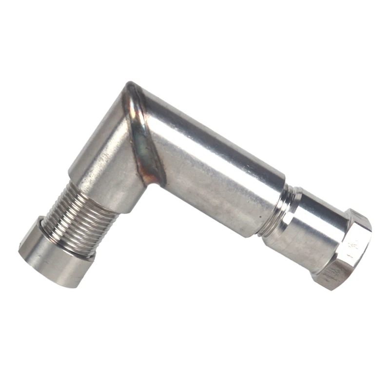 02 Bung Extension M18X1.5 O2 Oxygen Sensor Angled Extender Spacer 90 Degree