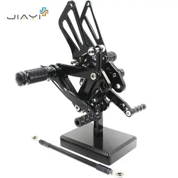 

CNC Billet Adjustable Rearset Foot Pegs Pedals Rest Rear set Racing For Kawasaki Ninja ZX6R ZX636 98-02 ZZR600 2005-2008 Black