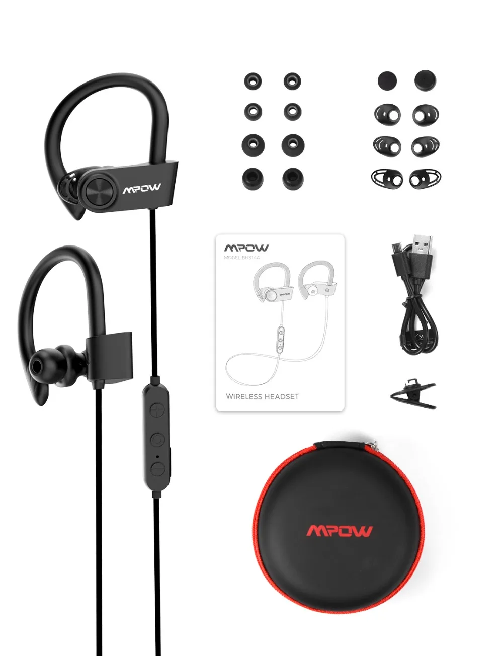 Mpow D9 Bluetooth 5,0 беспроводные наушники 16-18H Playtime ipx7 водонепроницаемые спортивные наушники с поддержкой APTX для Android iPhone samsung