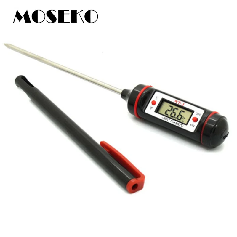 MOSEKO New Portable Digital font b Food b font Meat Oven Probe Thermometer Pen Kitchen BBQ
