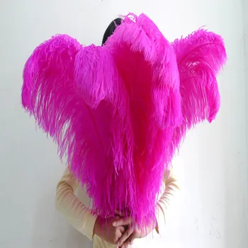 

100 PCS "thick stem" male ostrich feathers Rose 60-65 cm/24-26 inches Wedding Birthday Christmas Decorations