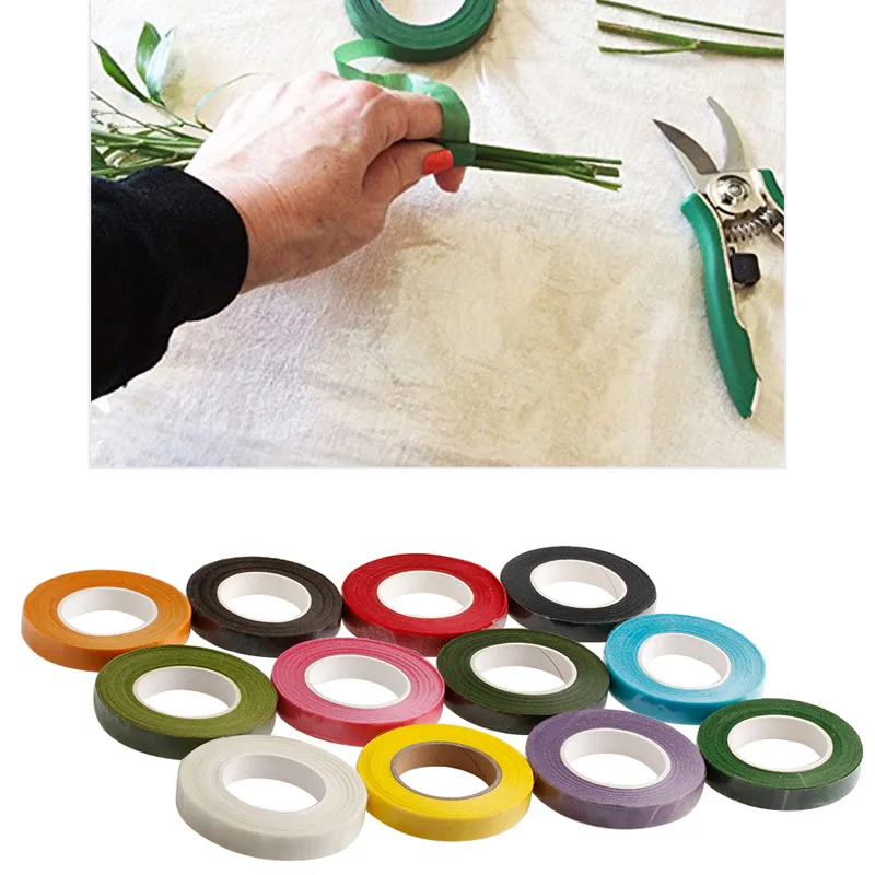 

Corsages Buttonhole Artificial Flower Stamen Wrap Florist Floral Stem Tape Resealable Wrap