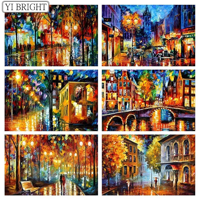 

5D Diamond Embroidery color summer scenic Full Square Diamond Painting display Cross Stitch Diamond Mosaic home Decor gift XY1